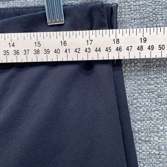 Talbots Pants 14 Black Cropped Straight Leg Trousers‎ Professional Chatham Crop - Picture 5 of 10
